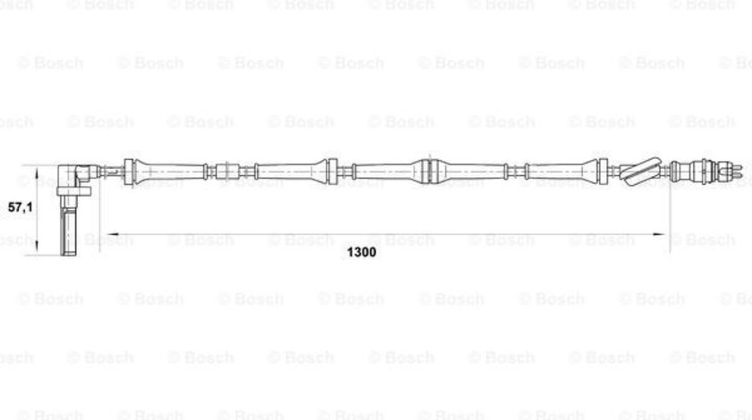 Senzor,turatie roata punte fata (0265007021 BOSCH) ALFA ROMEO