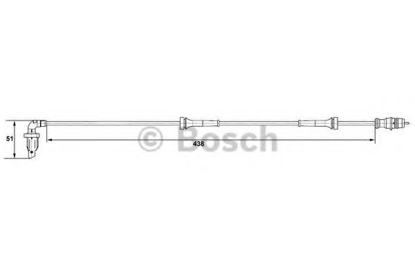 Senzor,turatie roata RENAULT TWINGO I (C06) (1993 - 2012) BOSCH 0 265 007 583 piesa NOUA