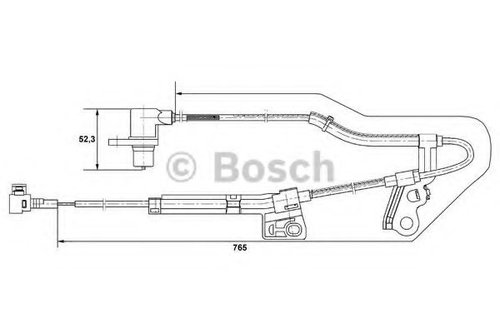 Senzor,turatie roata TOYOTA AVENSIS Limuzina (T25) (2003 - 2008) BOSCH 0 265 006 677 piesa NOUA