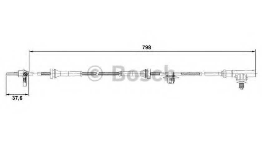 Senzor,turatie roata TOYOTA AYGO (WNB1, KGB1) (2005 - 2014) BOSCH 0 265 007 687 piesa NOUA