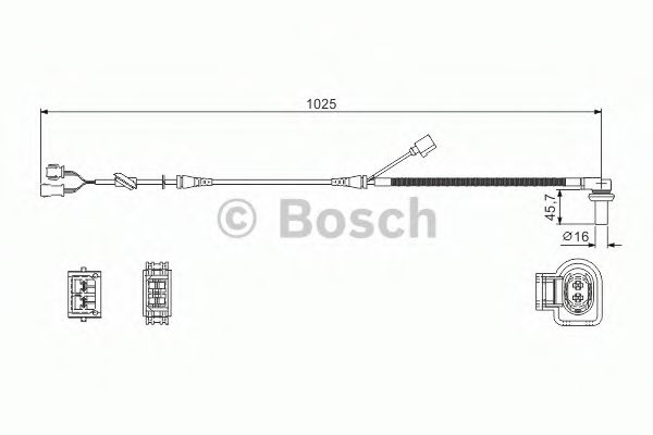 Senzor,turatie roata VW PASSAT Variant (3B6) (2000 - 2005) BOSCH 0 986 594 002 piesa NOUA