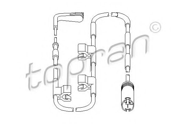 Senzor, uzura placute frana MINI MINI CLUBMAN (R55) (2007 - 2015) TOPRAN 501 838 piesa NOUA