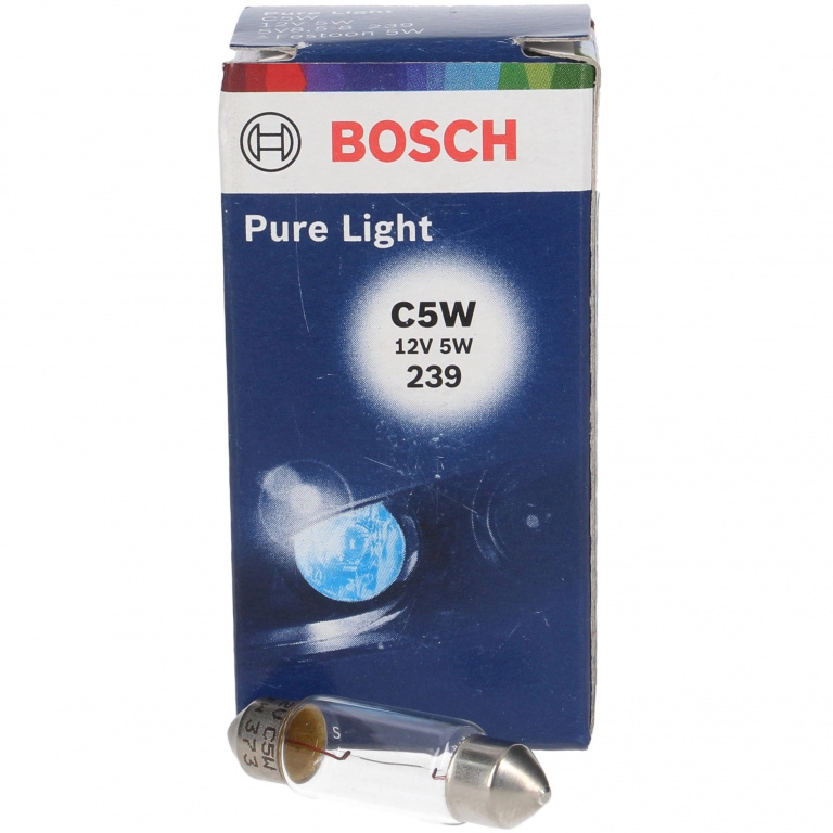 Set 10 Buc Bec Bosch C5W 12V 5W Pure Light 1 987 302 211