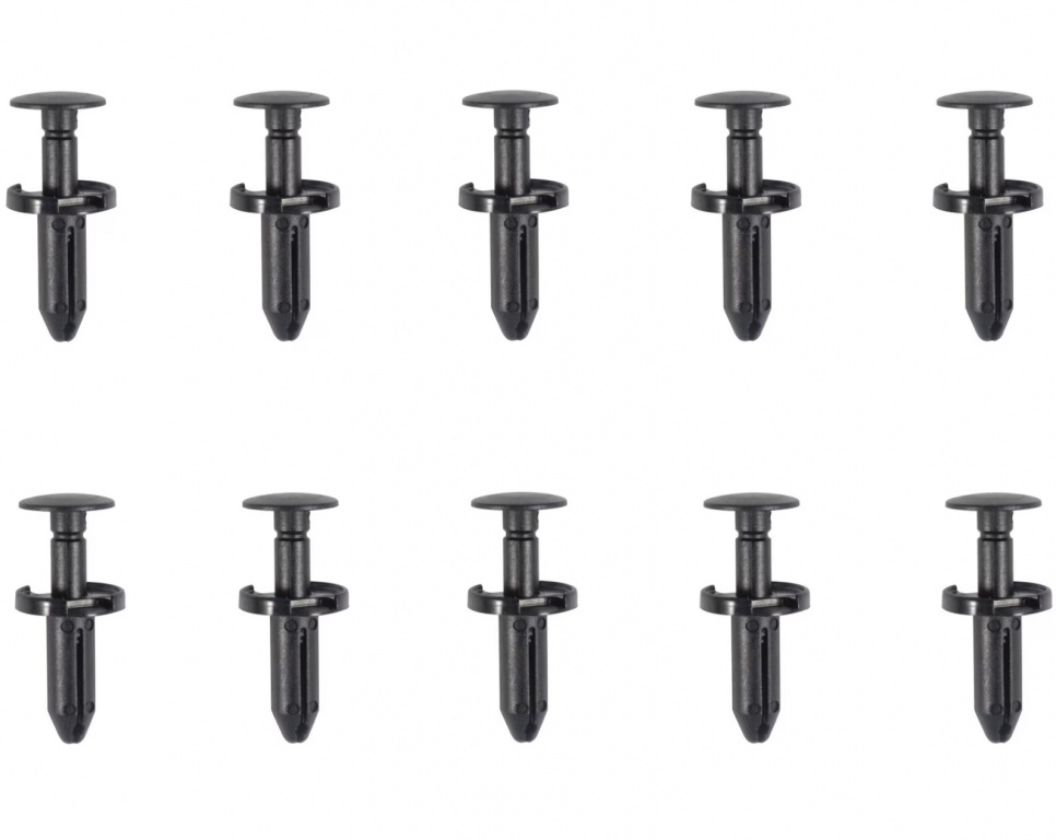 Set 10 Buc Clips Fixare Elemente Exterior Pentru Fiat, Jeep, Chrysler, Dodge 8x23.2mm Negru Romix ROM C70562