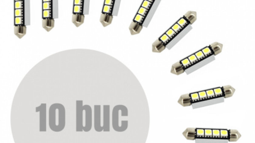 Set 10 Buc Led Sofit Can Bus C5W CLD307