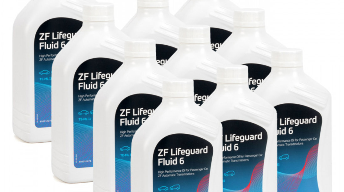 Set 10 Buc Ulei Cutie Viteze Automata Zf Lifeguard Fluid 6 1L S671.090.255