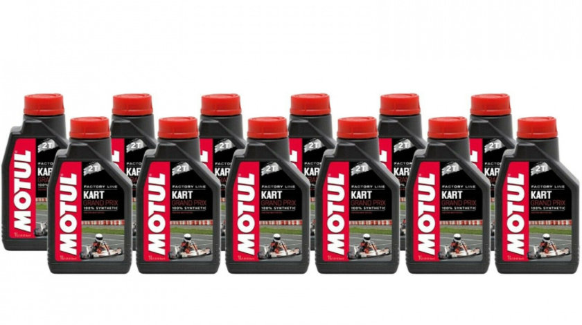 Set 12 Buc Ulei Motor Kart Motul Kart Grand Prix 2T 1L 105884