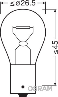 SET 2 BECURI 12V P21W ULTRA LIFE BLISTER OSRAM 7506ULT-02B OSRAM