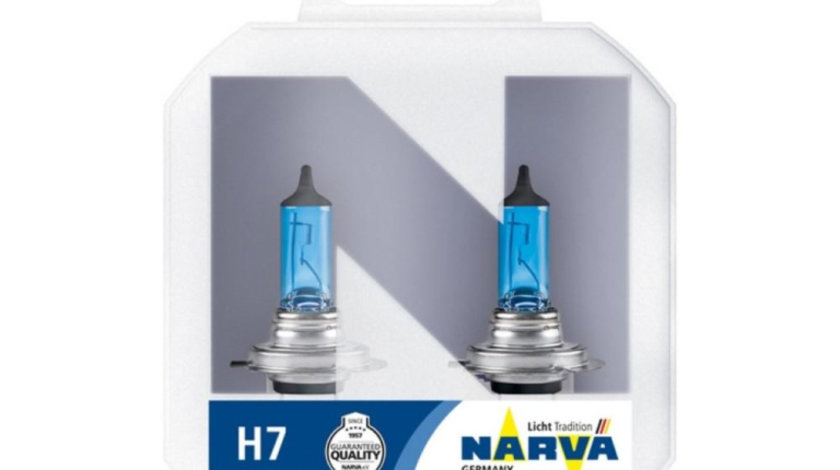 Set 2 becuri far h7 55w 12v range power white narva UNIVERSAL Universal #6 48607RPNVAS2