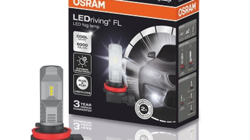 SET 2 BECURI LED 12V (H8/H11/H16) DE CEATA OSRAM 67219CW OSRAM