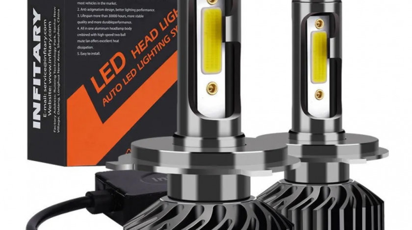 Set 2 Becuri Led Auto HB4 Canbus F2-HB4 COB