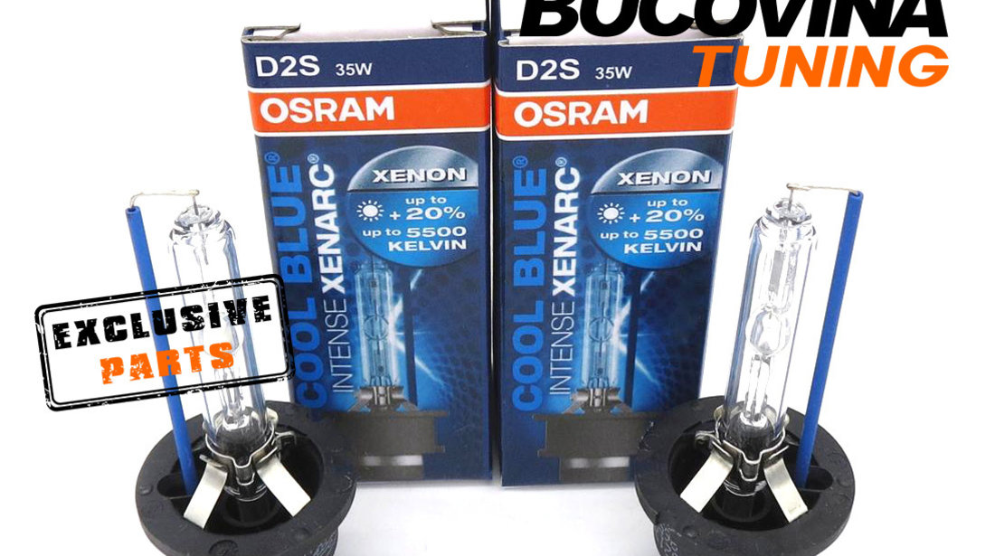 SET 2 BECURI XENON D2S OSRAM COOL BLUE INTENSE XENARC - 260 LEI SETUL  #122163