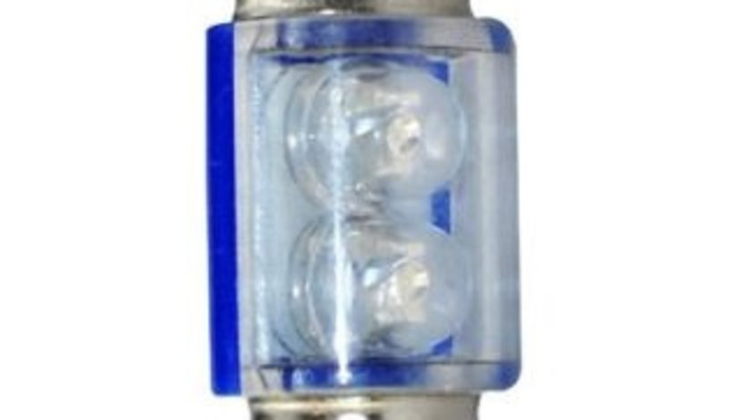 Set 2 Buc Bec Led M-Tech C5W 12V SV8,5-8 Albastru LB025B