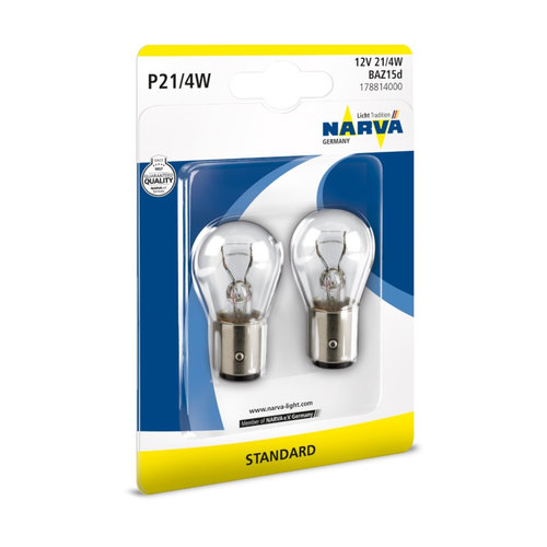 Set 2 Buc Bec Narva P21/4W 12V Blister 17881NVAB2