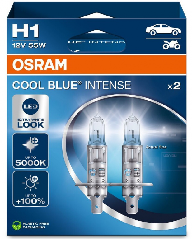 Set 2 Buc Bec Osram H1 12V 55W Cool Blue Intense Nextgen 64150CBN-2HB