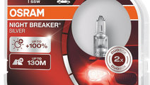 Set 2 Buc Bec Osram H1 12V 55W Night Breaker Silve...