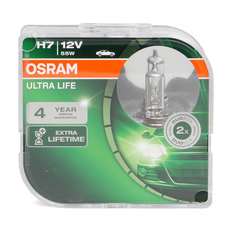 Set 2 Buc Bec Osram H7 12V 55W PX26d Ultra Life 64210ULT-HCB