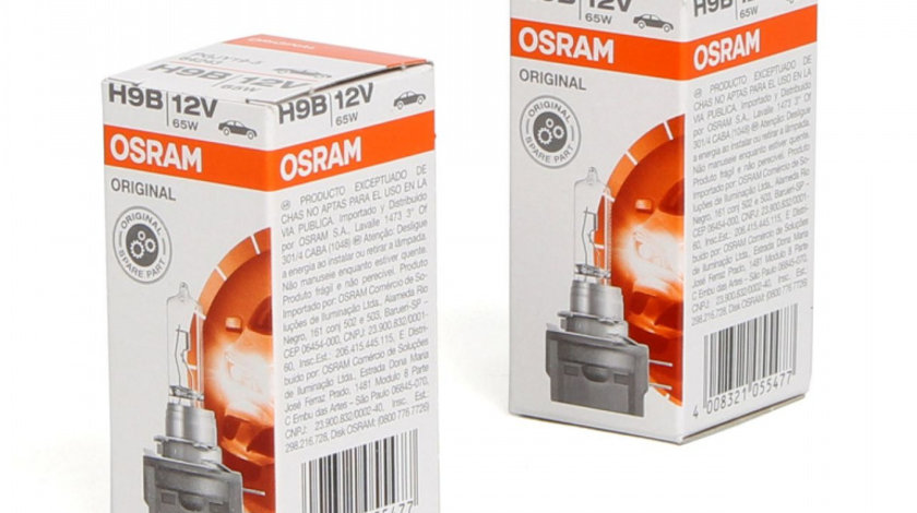 Set 2 Buc Bec Osram H9B 12V 65W PGJY-5 Original 64243