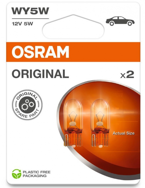 Set 2 Buc Bec Osram WY5W 12V 5W Original Blister 2827NA-2BL