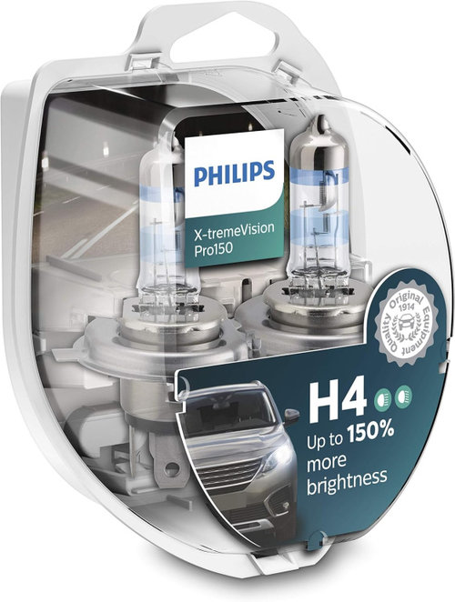 Set 2 Buc Bec Philips H4 12V 60/55W P43T X-TremeVision Pro150 +150% 12342XVPS2