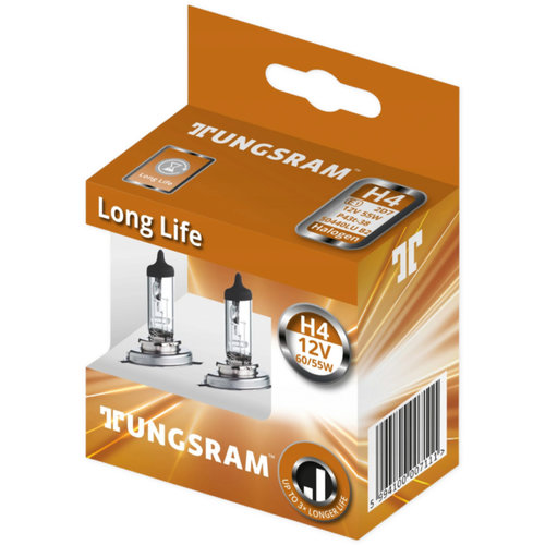 Set 2 Buc Bec Tungsram H4 12V 60/55W P43T Long Life BL1427