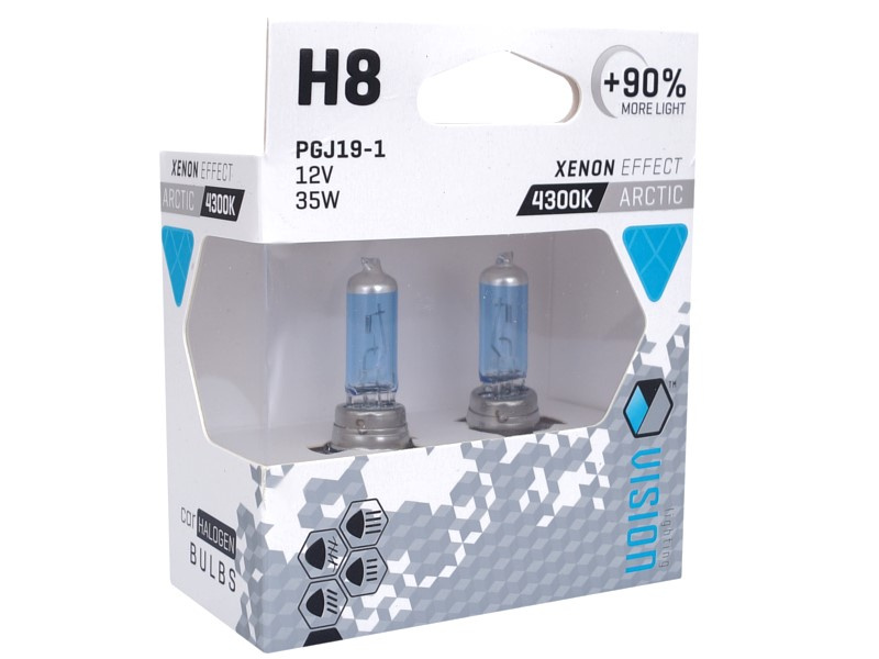 Set 2 Buc Bec Vision H8 12V 35W Pgj19-1 U E4 Alb Arctic +90% 58859