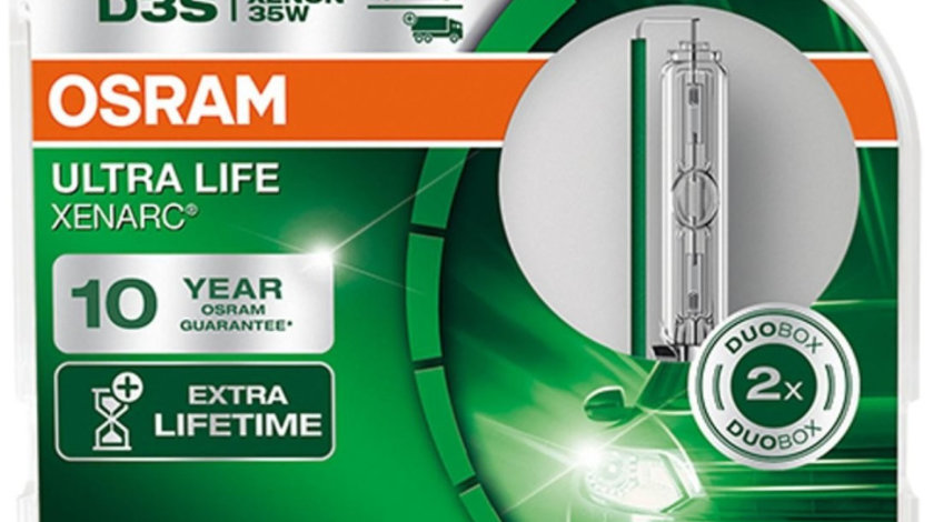 Set 2 Buc Bec Xenon Osram D3S 42V 35W 4300K Ultra Life Xenarc 66340ULT-HCB