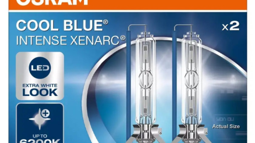 Set 2 Buc Bec Xenon Osram D3S 42V 35W 6200K Cool Blue Intense Xenarc NextGen 66340CBN-2HB