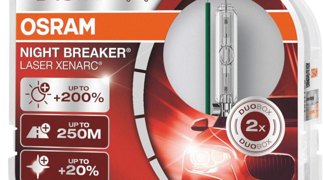 Set 2 Buc Bec Xenon Osram D4S 42V 35W 4350K Night Breaker Laser Xenarc +200% 66440XNL-HCB