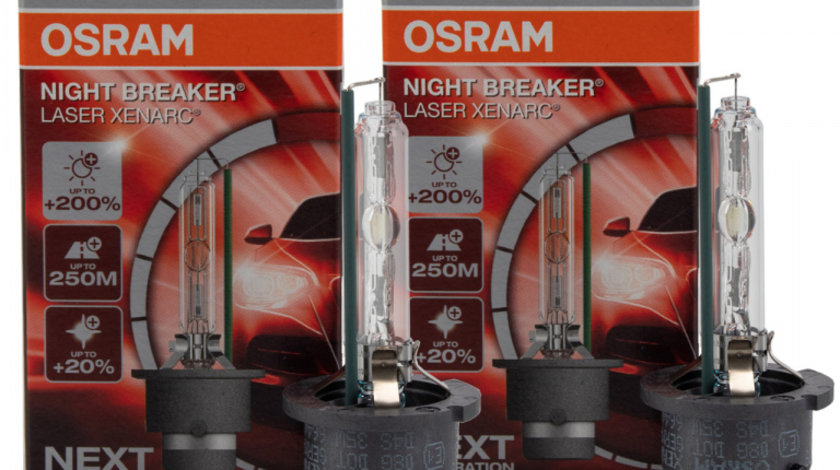Set 2 Buc Bec Xenon Osram D4S Night Breaker Laser Xenarc 42V 35W P32d-5 66440XNL