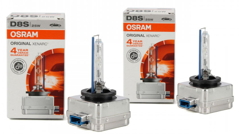 Set 2 Buc Bec Xenon Osram D8S 42V 25W 4500K PK32d-1 Original Xenarc 66548