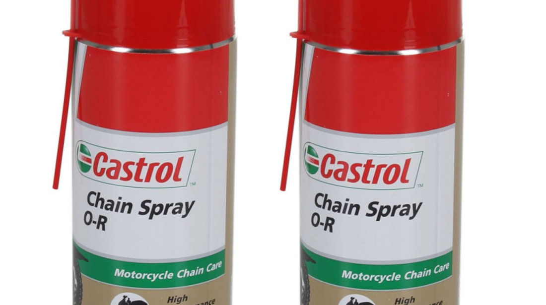 Set 2 Buc Castrol Chain Spray O-R Spray Lubrifiant Lant 400ML 156B83