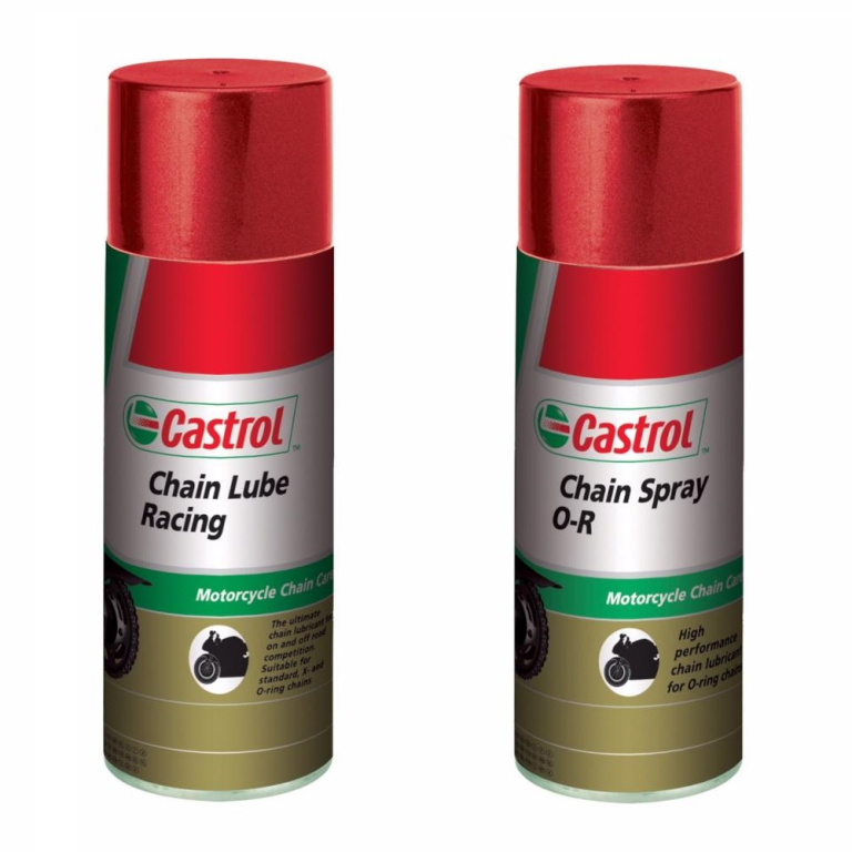 Set 2 Buc Castrol Spray Ungere Lant Moto Chain Lube Racing 400ML 15512B