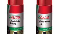 Set 2 Buc Castrol Spray Ungere Lant Moto Chain Lub...