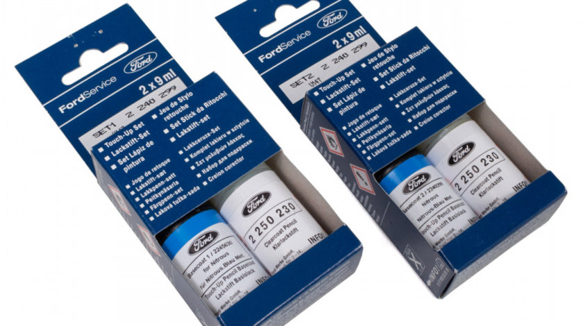 Set 2 Buc Corector Vopsea + Lac Oe Ford Albastru Nitrous Blau Metalizat GCRE5ZA 9ML 2240299