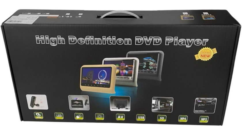 Set 2 Buc Dvd Tetiere 1 + 1 Monitor 9 Inch Negre 9503 260918-13