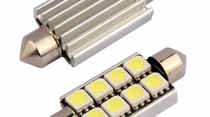 Set 2 Buc Led Auto Canbus Sofit 42 Mm 8 SMD 845306