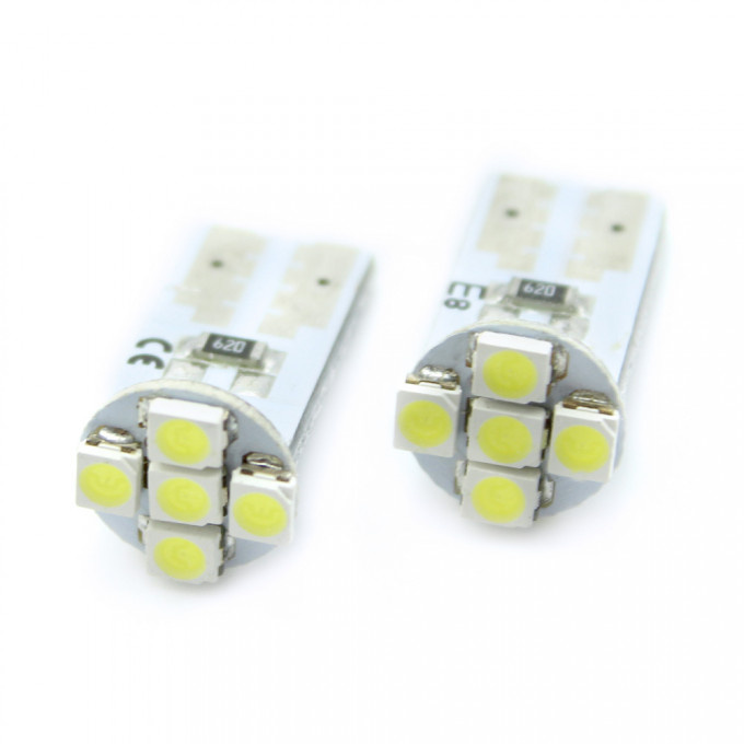 Set 2 Buc Led Carguard T10 12V Alb CLD010