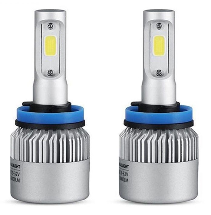 Set 2 Buc Led COB H8 12V / 24V 72W 8000Lm Canbus Alb Cald 4300K 783021