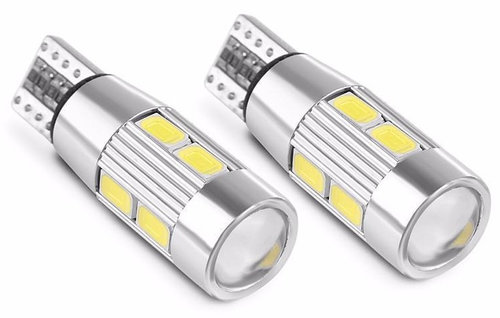 Set 2 Buc Led T10 12V 10 SMD 5630 Lupa Canbus T10-5630-10SMD 669940