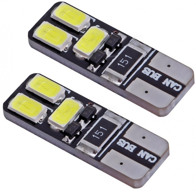 Set 2 Buc Led T10 12V 6 SMD 5630 Canbus TCT-5229