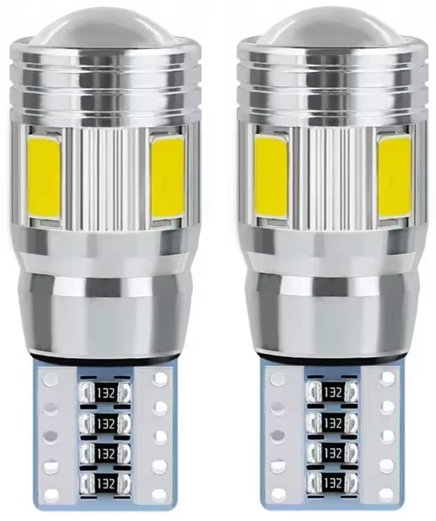 Set 2 Buc Led T10 6 SMD Canbus Lupa Premium