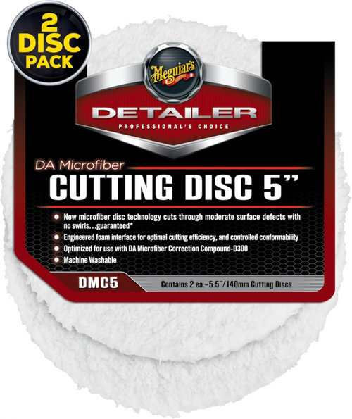 Set 2 Buc Meguiar's Detailer DA Microfiber Cutting Pad Set 2 Buc Pad Polish Abraziv 140mm DMC5