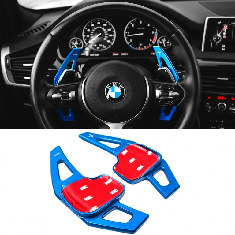 Set 2 Buc Padele Volan Compatibil Bmw Seria 1 F20 2011-2019 8047 Albastru