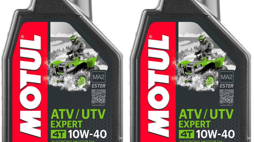 Set 2 Buc Ulei Motor Atv Motul 4T ATV-UTV Expert 10W-40 MA 1L 105938