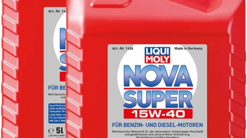 Set 2 Buc Ulei motor Liqui Moly Nova Super 15W-40 5L 1426