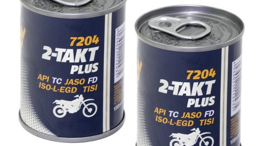 Set 2 Buc Ulei Motor Mannol 2T Takt Plus Aprilia Gilera Kymco Italjet 100ML MN7204-01ME