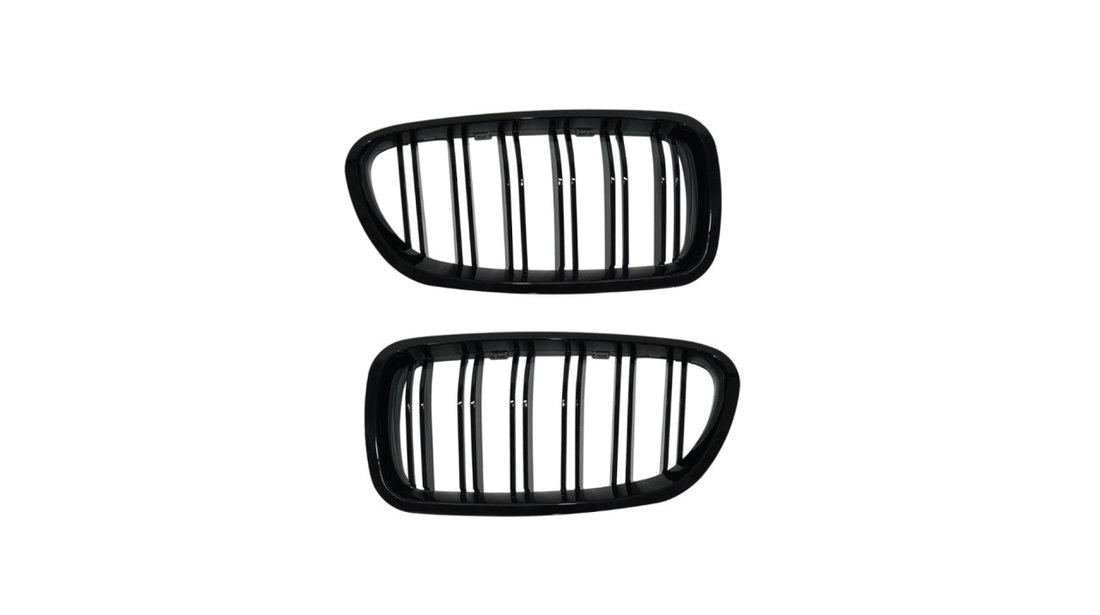 Set 2 grile duble, negru lucios, M Design pentru BMW F10