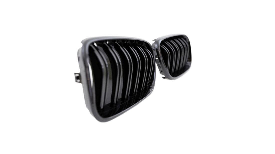 Set 2 grile duble, negru lucios, M Design pentru BMW X3 F25 Nonfacelift