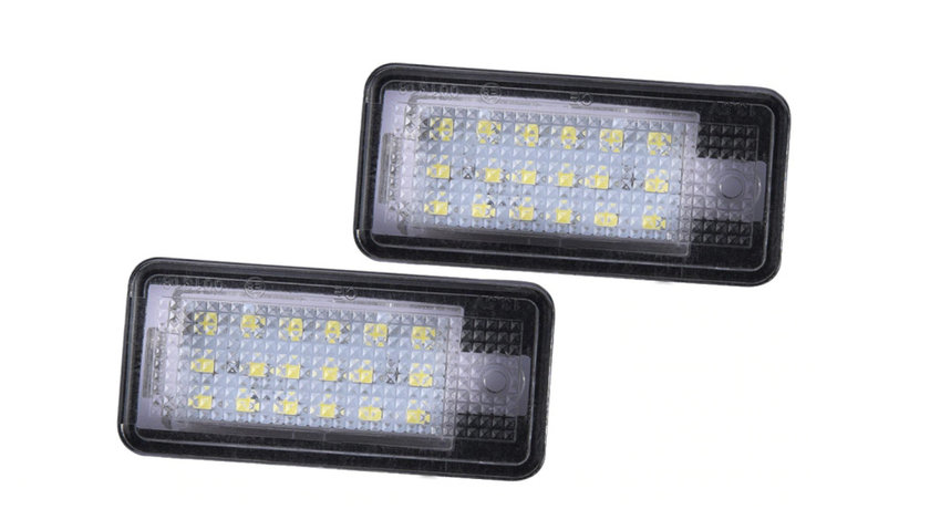 Set 2 Lampi Iluminare Numar LED pentru Audi A3 A4 A6 A8 Q7